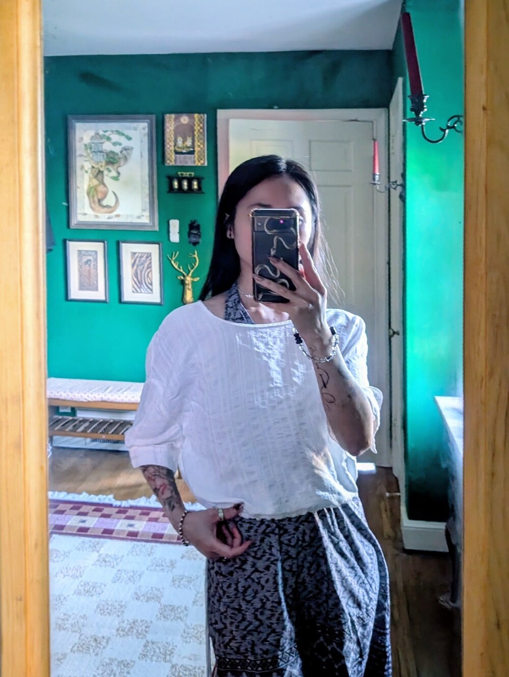Casual White Boatneck Top